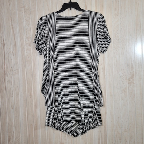 Seven7 Striped Wrap Mini Dress Sz 1X - Picture 6 of 6